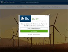 Tablet Screenshot of energy.sandia.gov